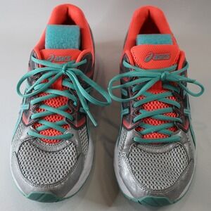 ASICS Gel Contend 3 Running Shoes Women's Size 10 Coral Teal‎ Silver Mesh